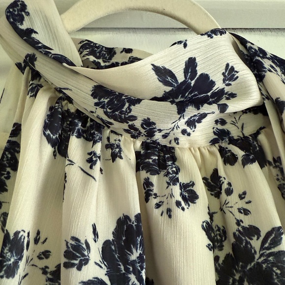 Sachin + Babi Navy and White Halter Maxi Dress - Picture 2 of 4